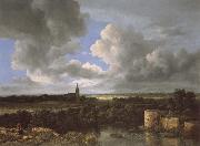 Jacob van Ruisdael A Landscape with a Ruined Castle and a Church USA oil painting artist